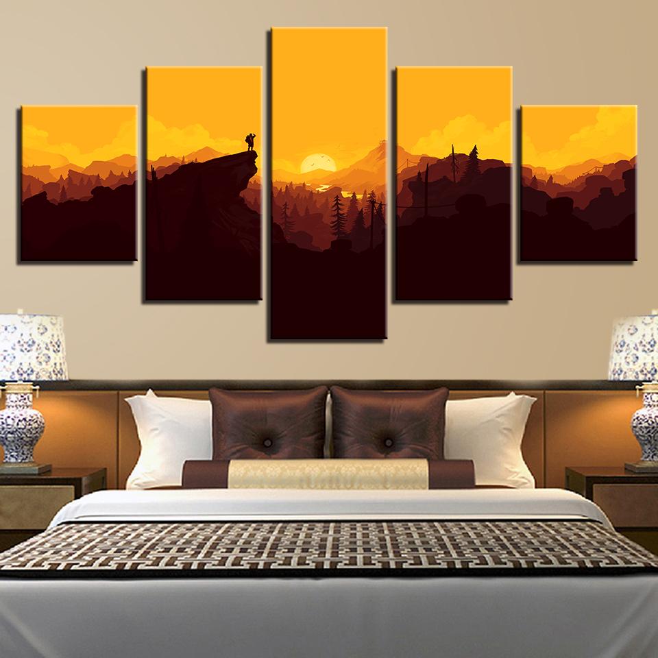 Mountain Sunrise – Nature Canvas Wall Art