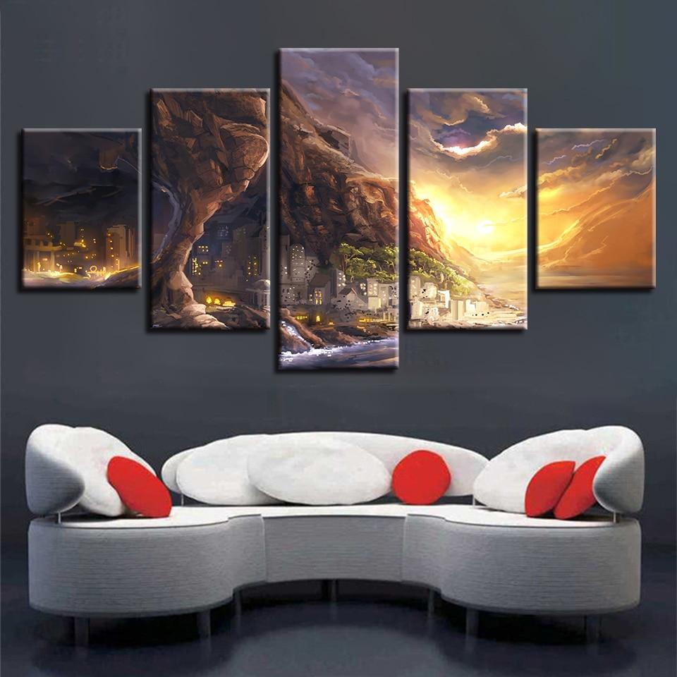 Mountain Sunset 5 – Nature Canvas Wall Art