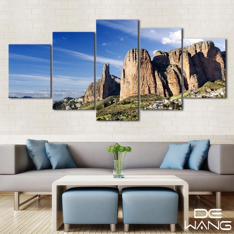 Mountains And Cliffs – Nature Canvas Wall Art