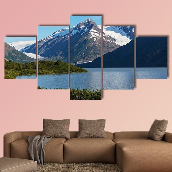 Mountains Of Alaska In Summer – Nature Canvas Wall Art