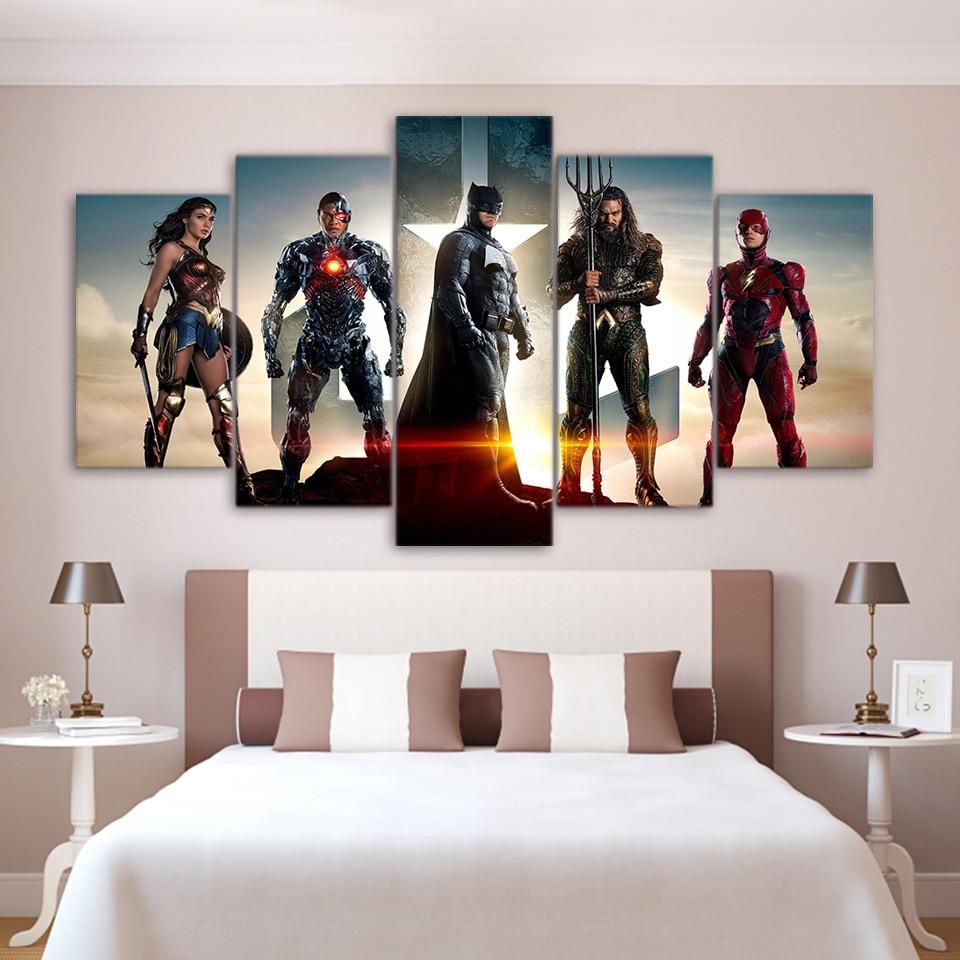 Movie Poster Justice League 01 – Movie Canvas Wall Art