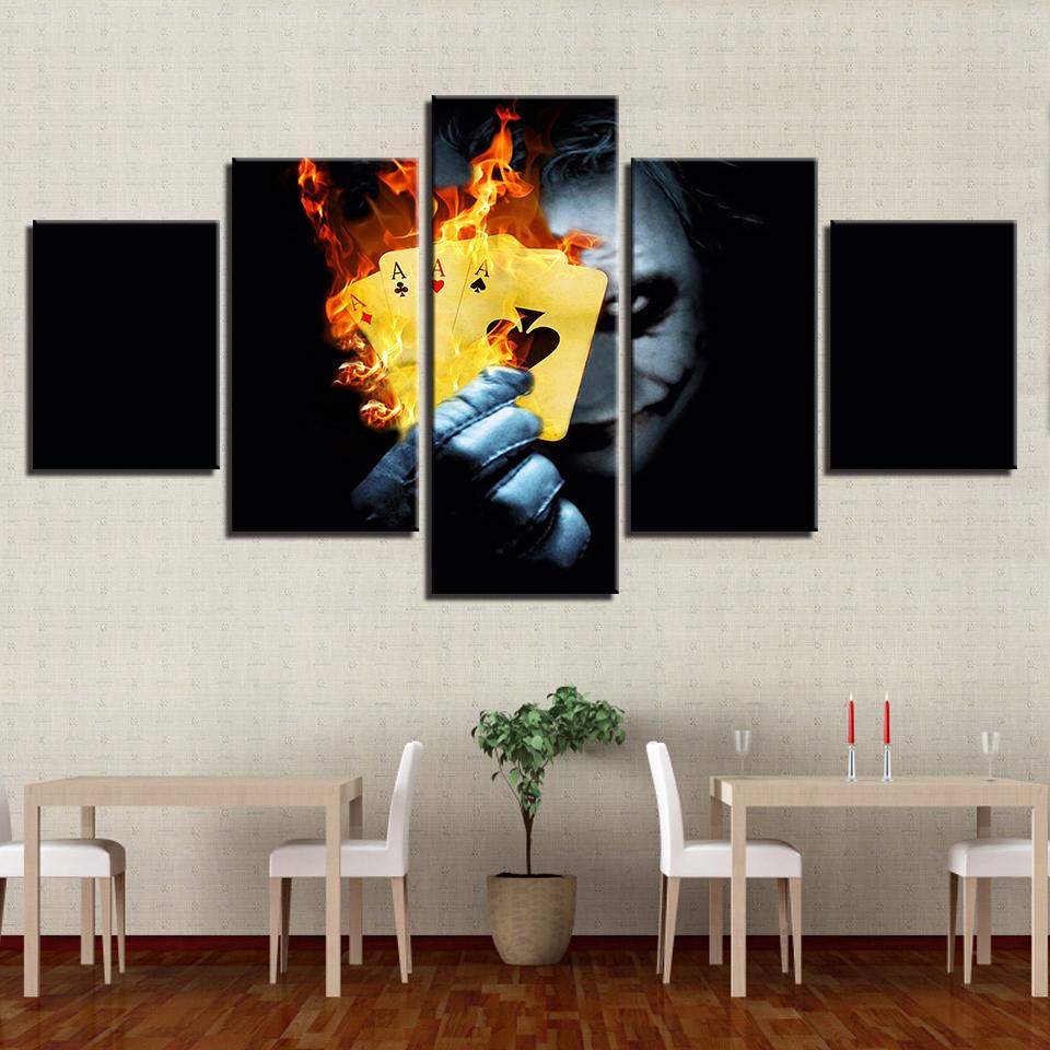 Movie Suicide Squad Joker Decoration Dc Canvas Wall Art
