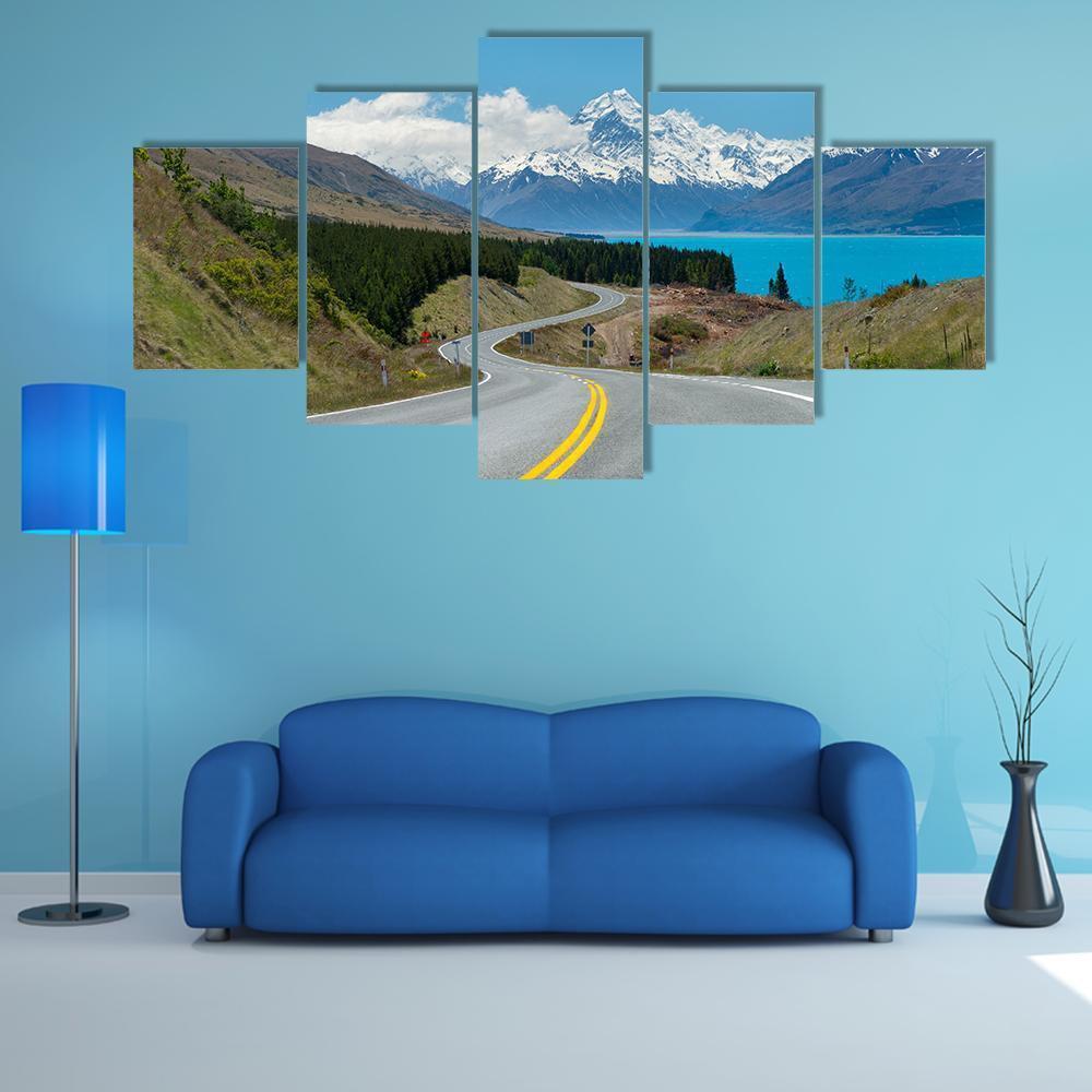 Mt.Cook South Island In New Zealand – Nature Canvas Wall Art