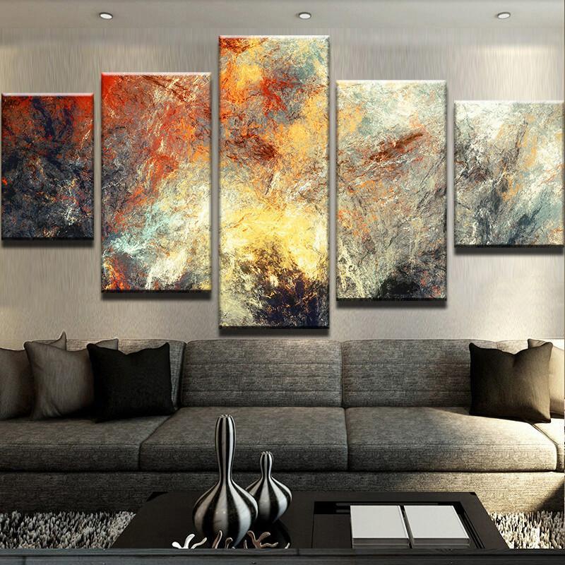 Multicolor Fractal – Abstract Canvas Wall Art