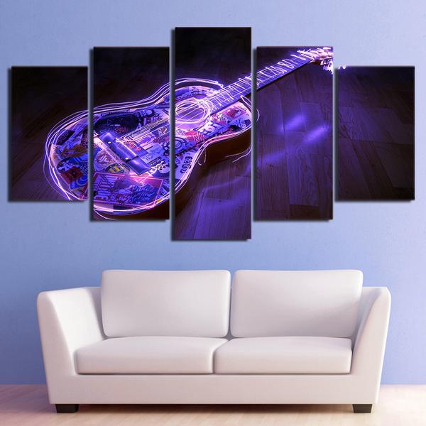 Music Guitar Artwork – Music Canvas Wall Art