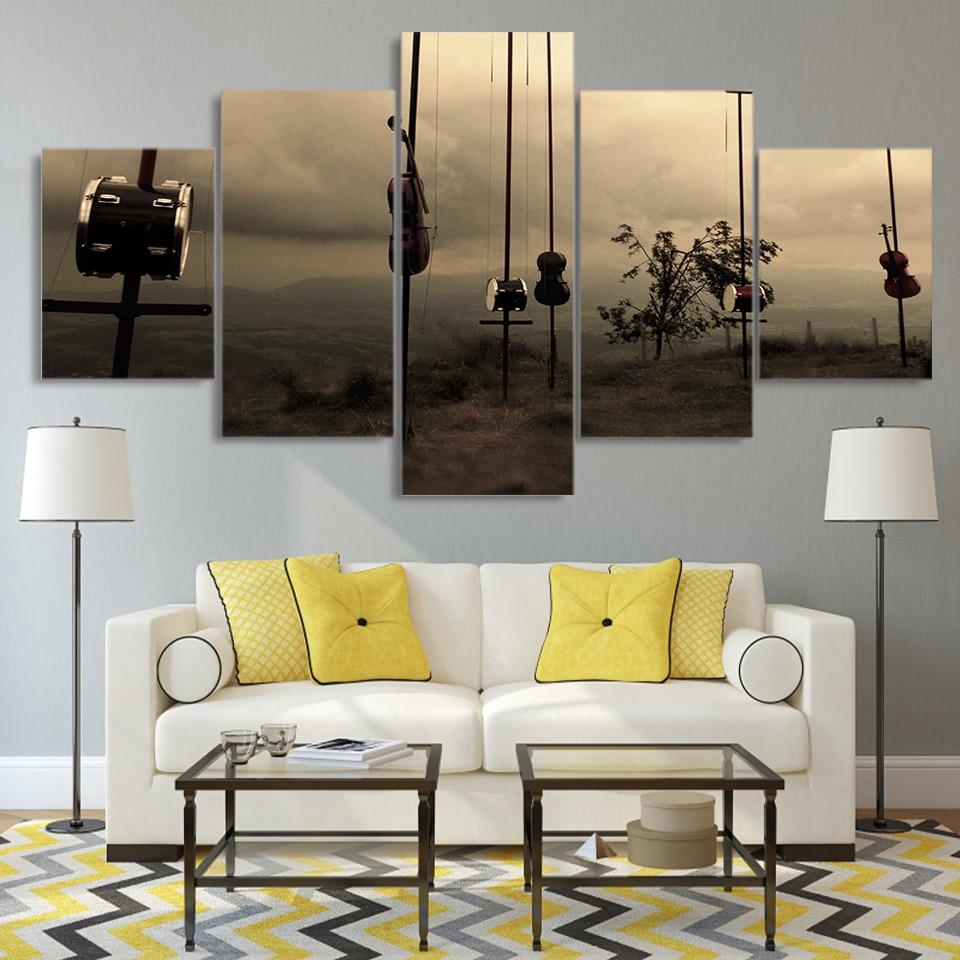 Music Instrument Outdoor – Music Canvas Wall Art