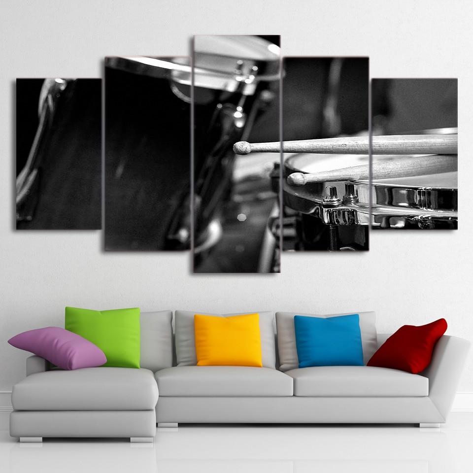 Musical Instrument Drums – Music Canvas Wall Art