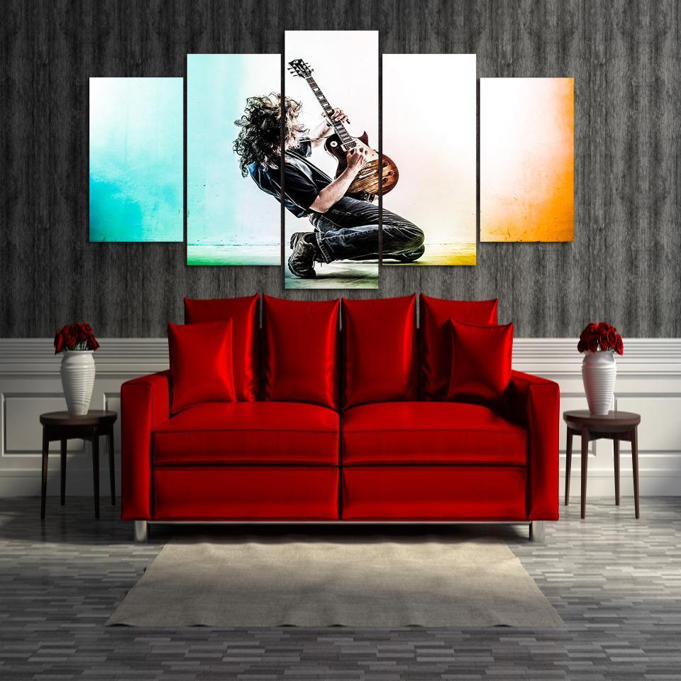 Musical Instrument Guitar Room – Music Canvas Wall Art
