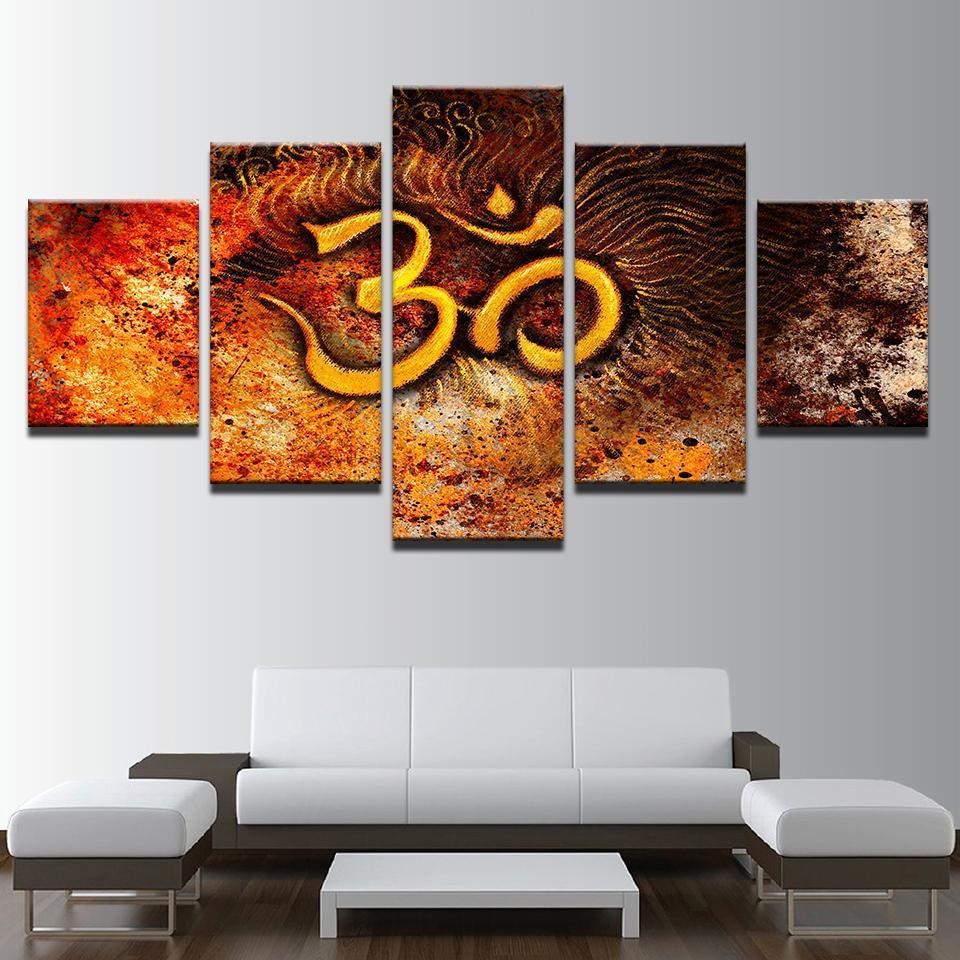 Mystical Om – Religion Canvas Wall Art