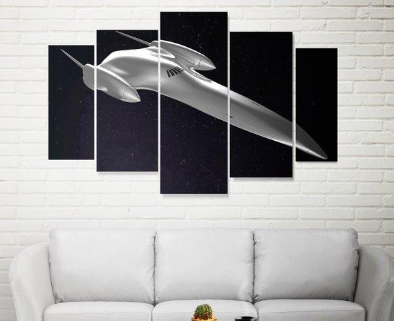 Naboo Royal Ships Space – Movie Canvas Wall Art