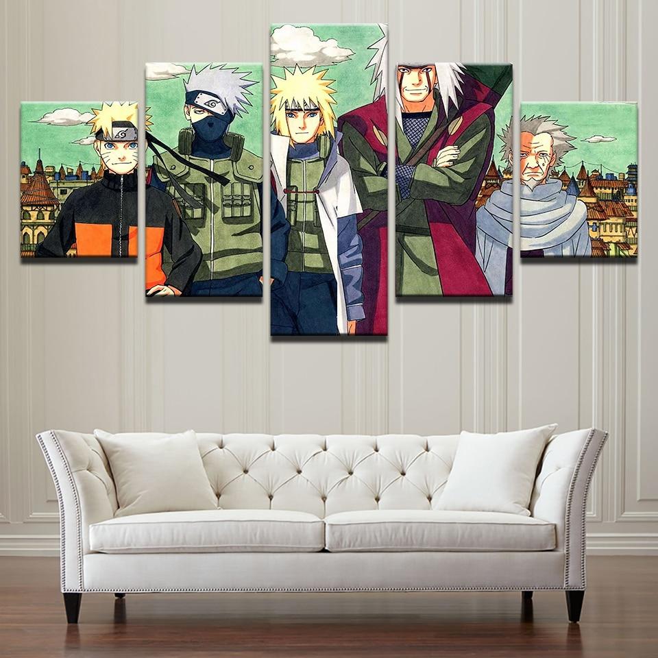 Naruto Hokage Legacy Anime Canvas Wall Art
