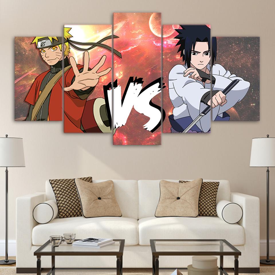 Naruto And Sasuke 03 – Anime Canvas Wall Art