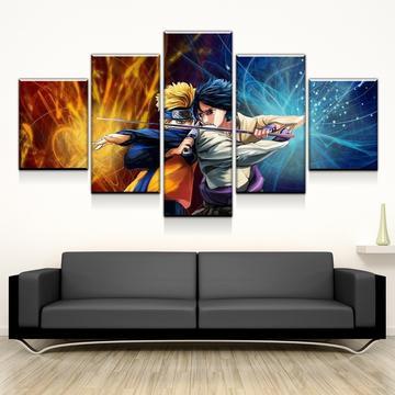 Naruto And Sasuke Uchiha – Anime Canvas Wall Art