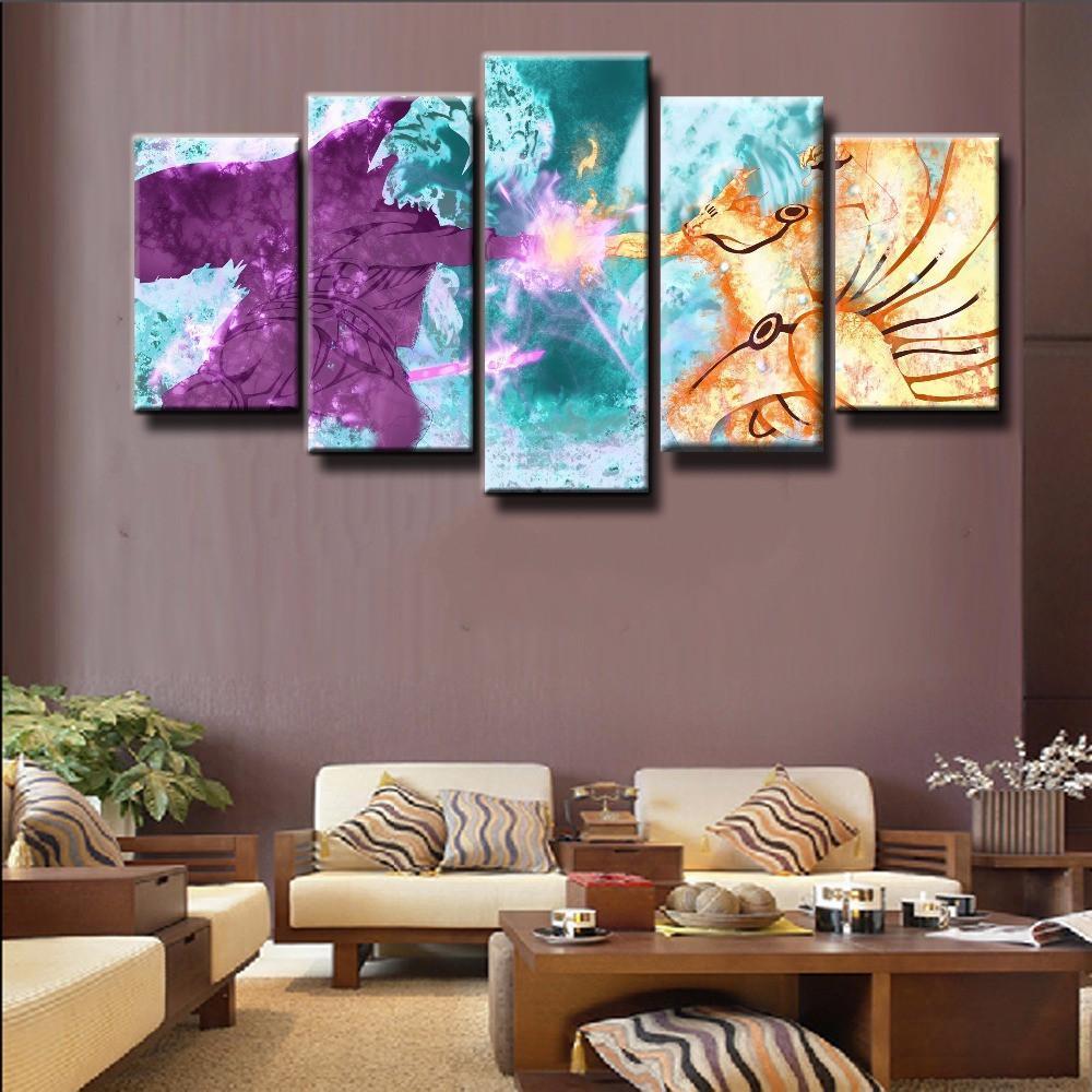 Naruto Fight – Cartoon Canvas Wall Art