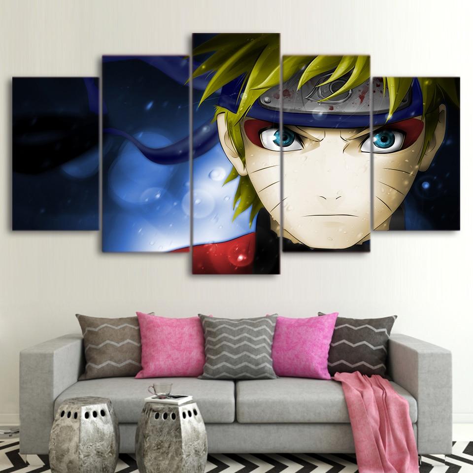 Naruto In The Rain – Anime Canvas Wall Art