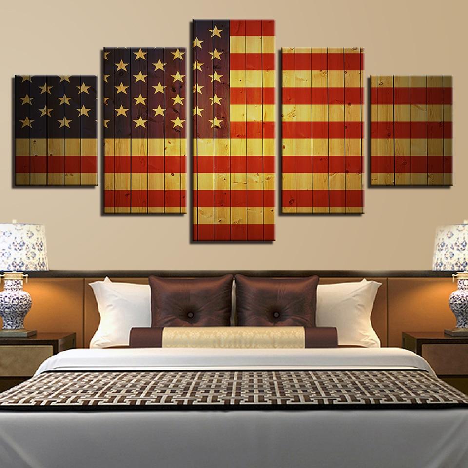 National Flag 1 – Abstract Canvas Wall Art