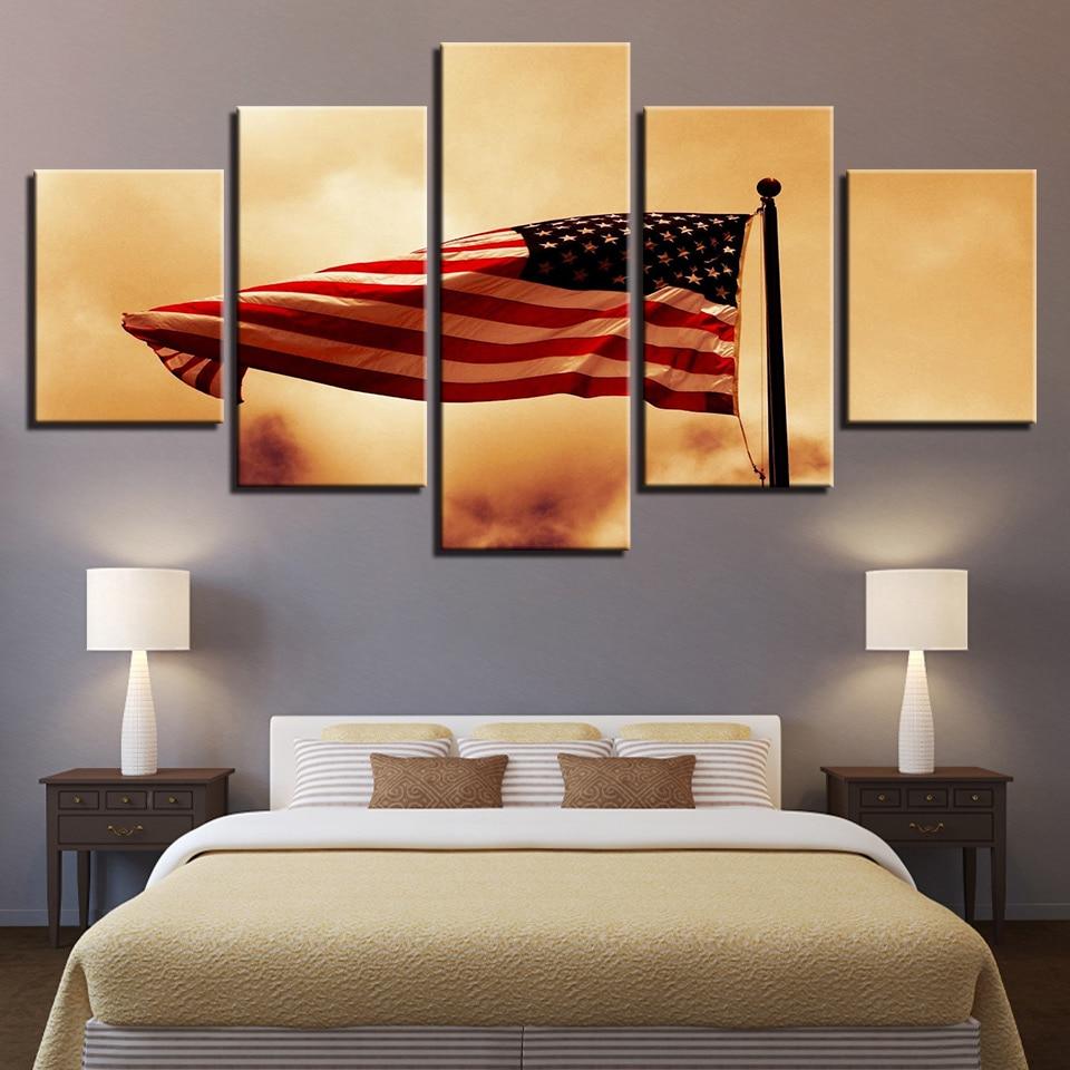 National Flag 10 – Abstract Canvas Wall Art