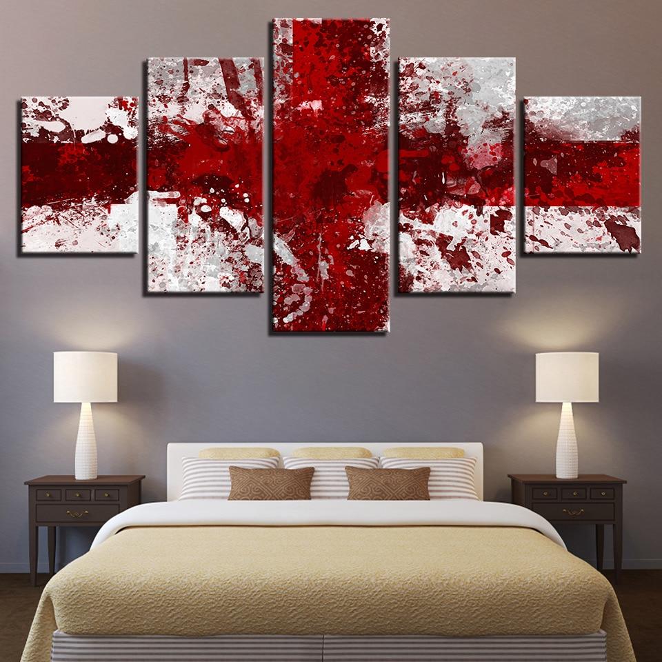 National Flag 18 – Abstract Canvas Wall Art