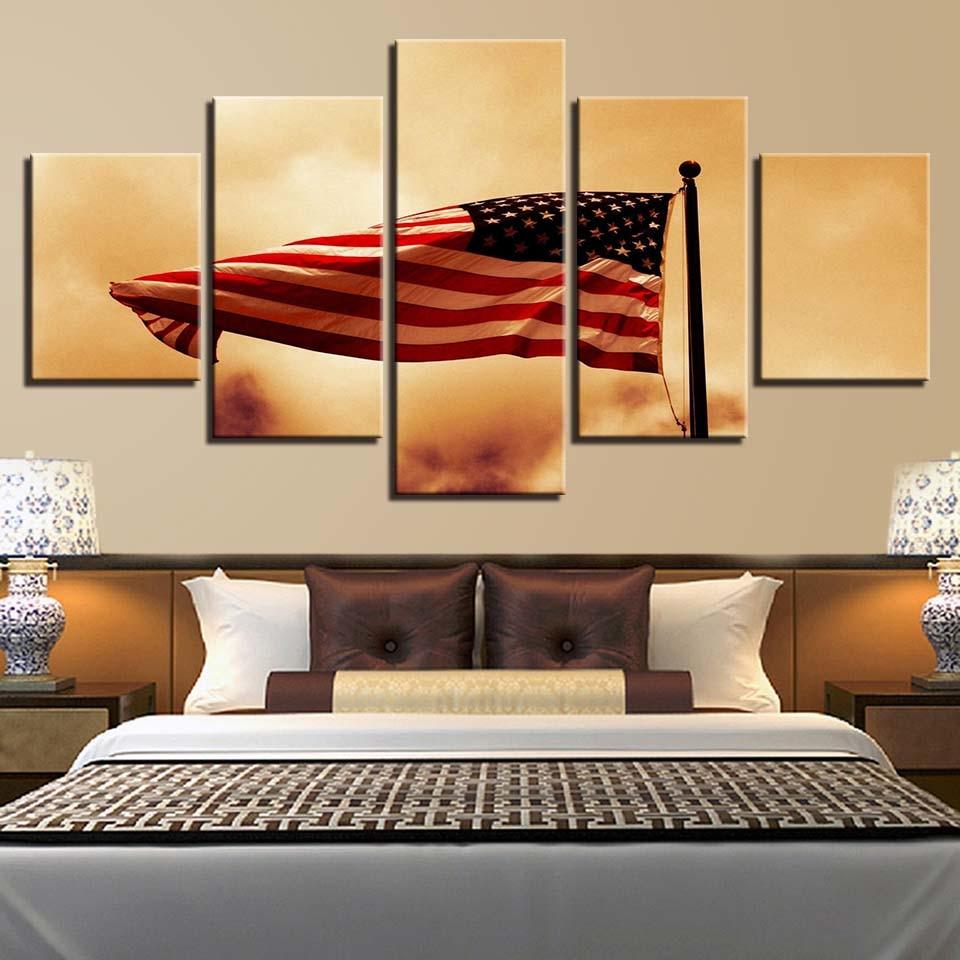 National Flag 26 – Abstract Canvas Wall Art