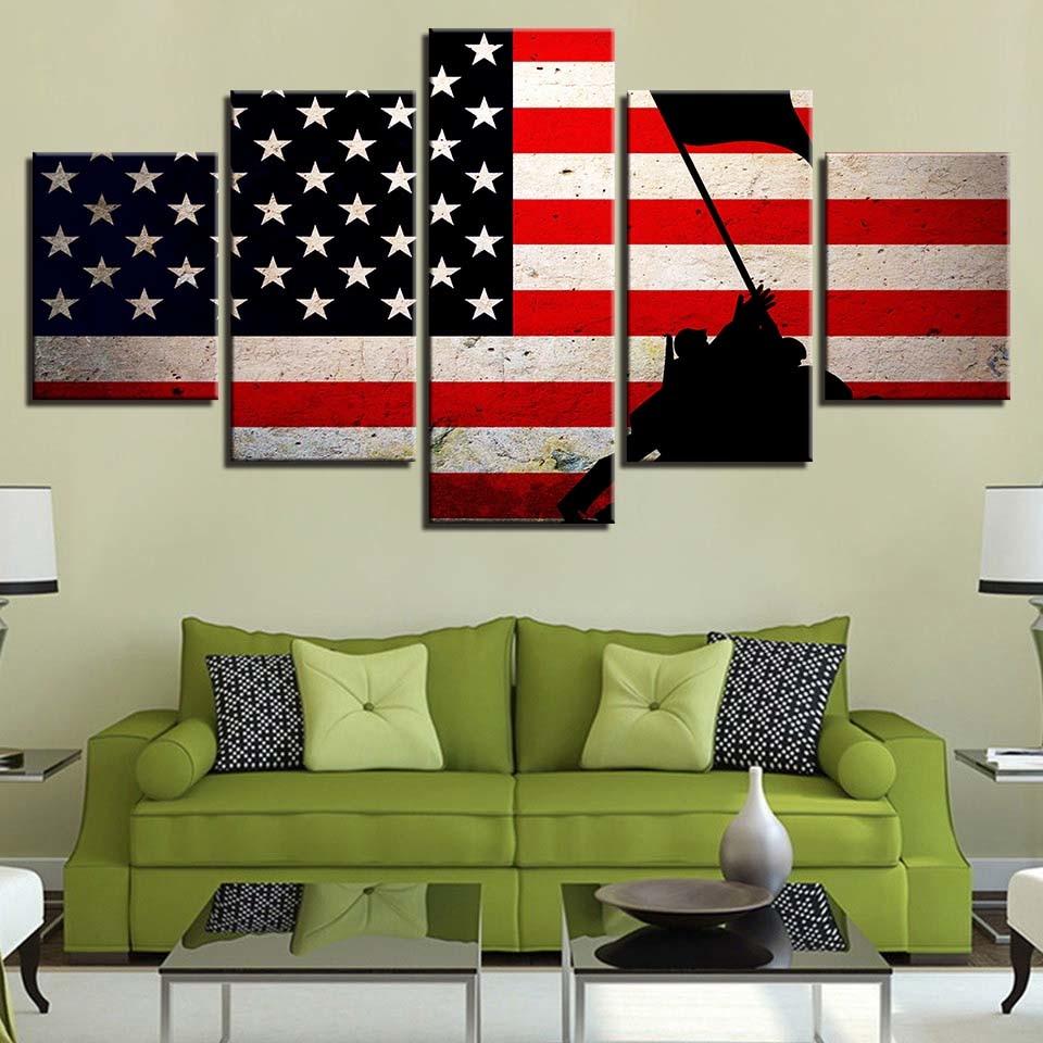 National Flag 27 – Abstract Canvas Wall Art