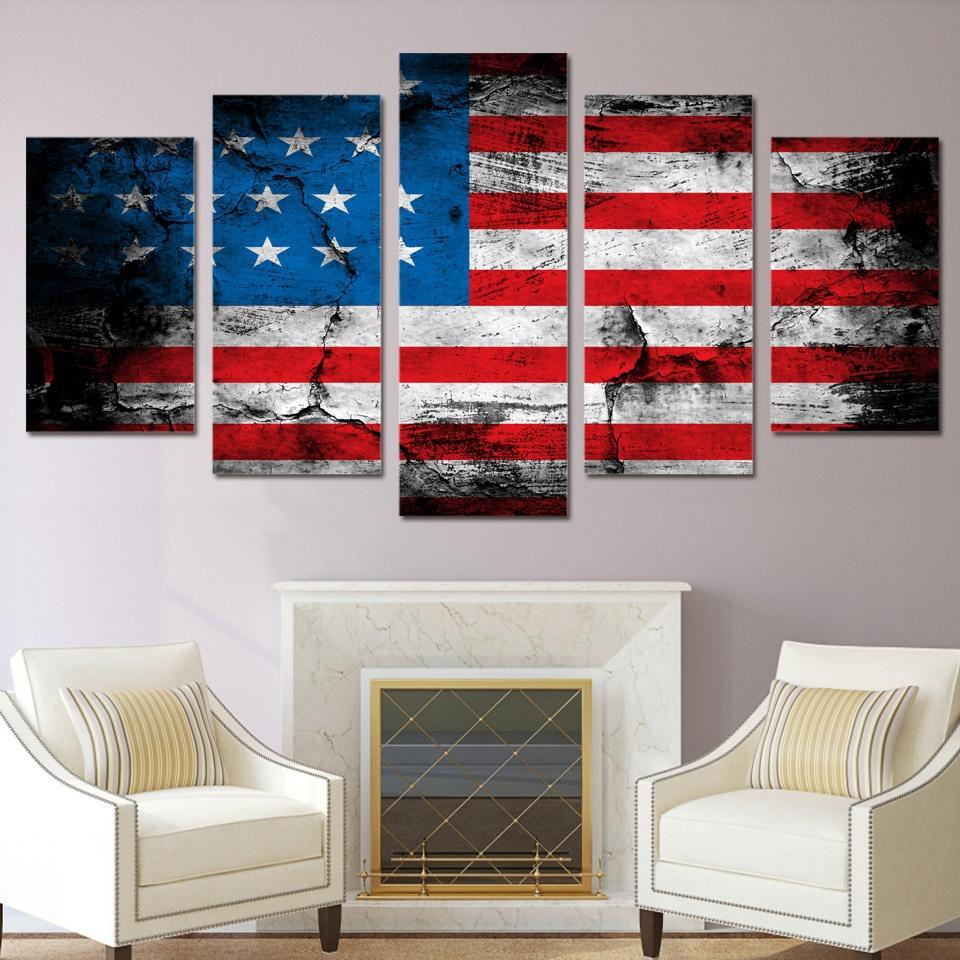 National Flag 28 – Abstract Canvas Wall Art