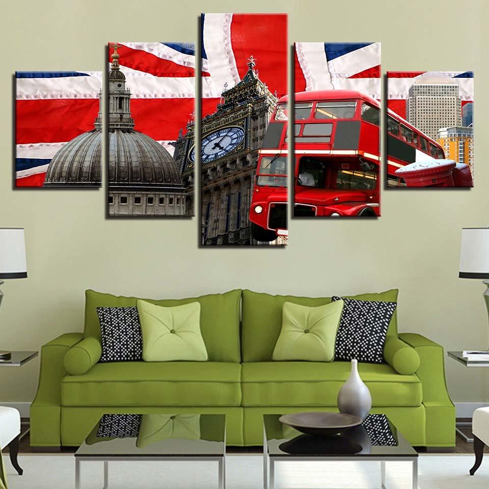 National Flag 3 – Abstract Canvas Wall Art
