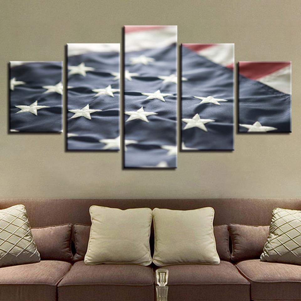 National Flag 32 – Abstract Canvas Wall Art