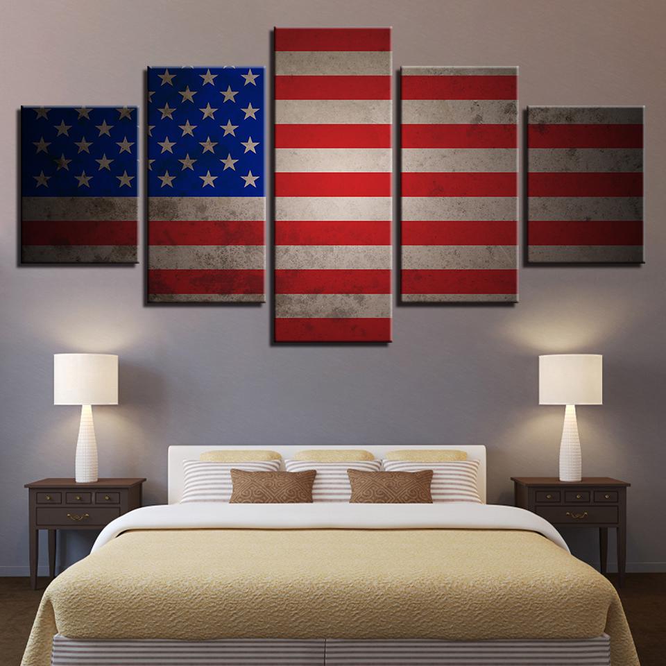 National Flag 39 – Abstract Canvas Wall Art