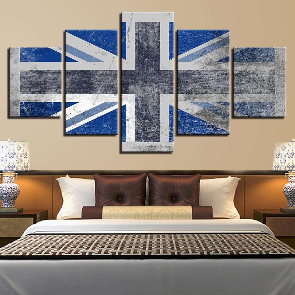National Flag 5 – Abstract Canvas Wall Art