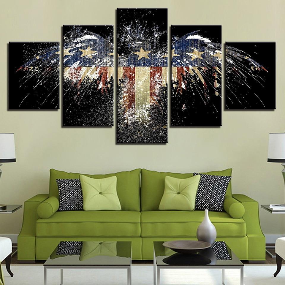 National Flag 7 – Abstract Canvas Wall Art