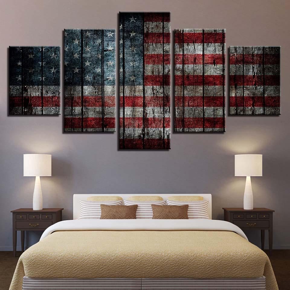 National Flag 9 – Abstract Canvas Wall Art