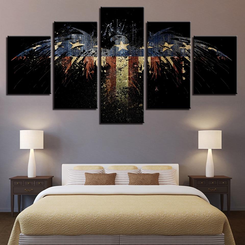 National Flag Eagle 10 – Abstract Canvas Wall Art