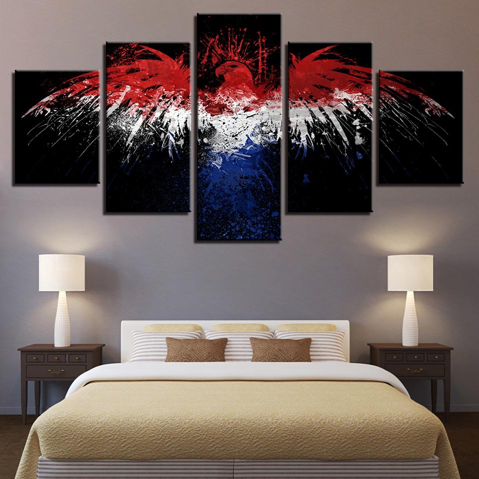 National Flag Eagle 5 – Abstract Canvas Wall Art