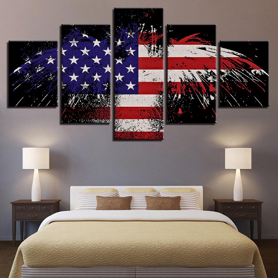 National Flag Eagle 8 – Abstract Canvas Wall Art