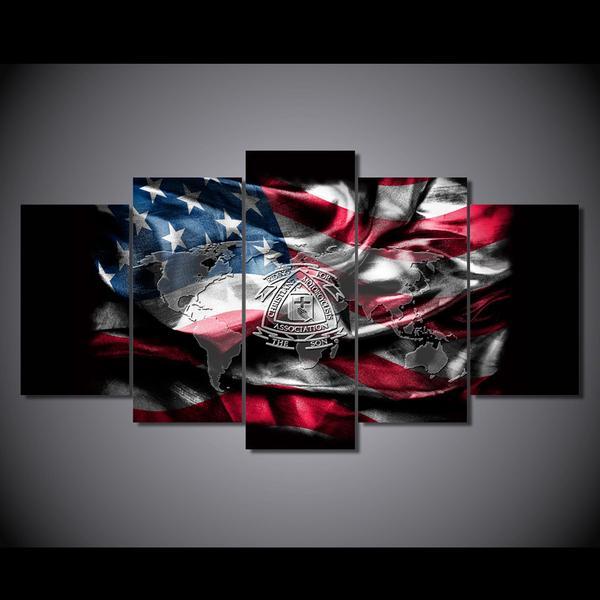 National Us United States – Abstract Canvas Wall Art