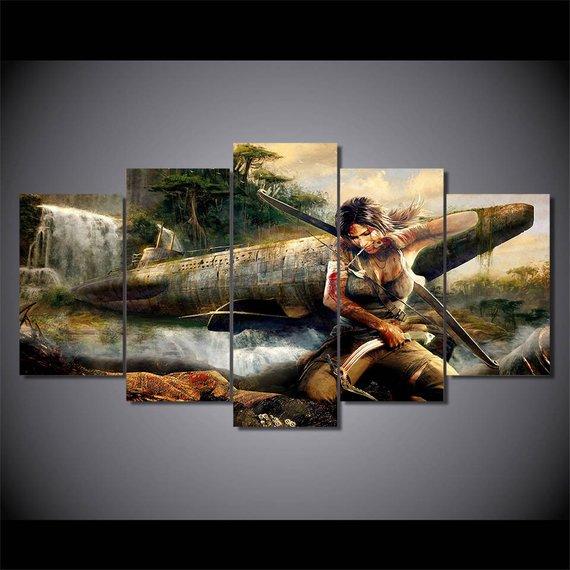 Native Warrior 5 – Army Canvas Wall Art