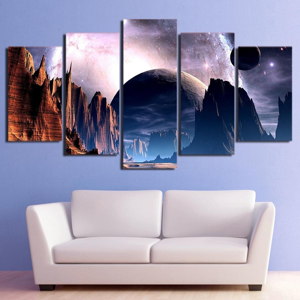 Nature Landscapes 01 – Space Canvas Wall Art