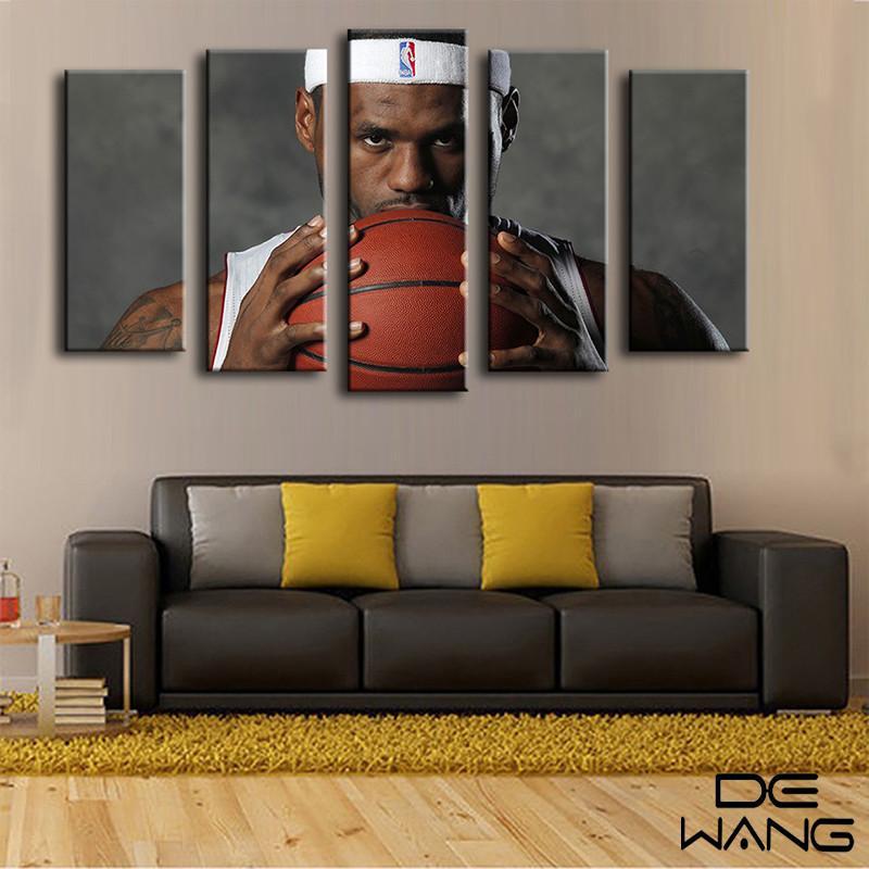 Nba Art Lebron James – Famous Person Canvas Wall Art