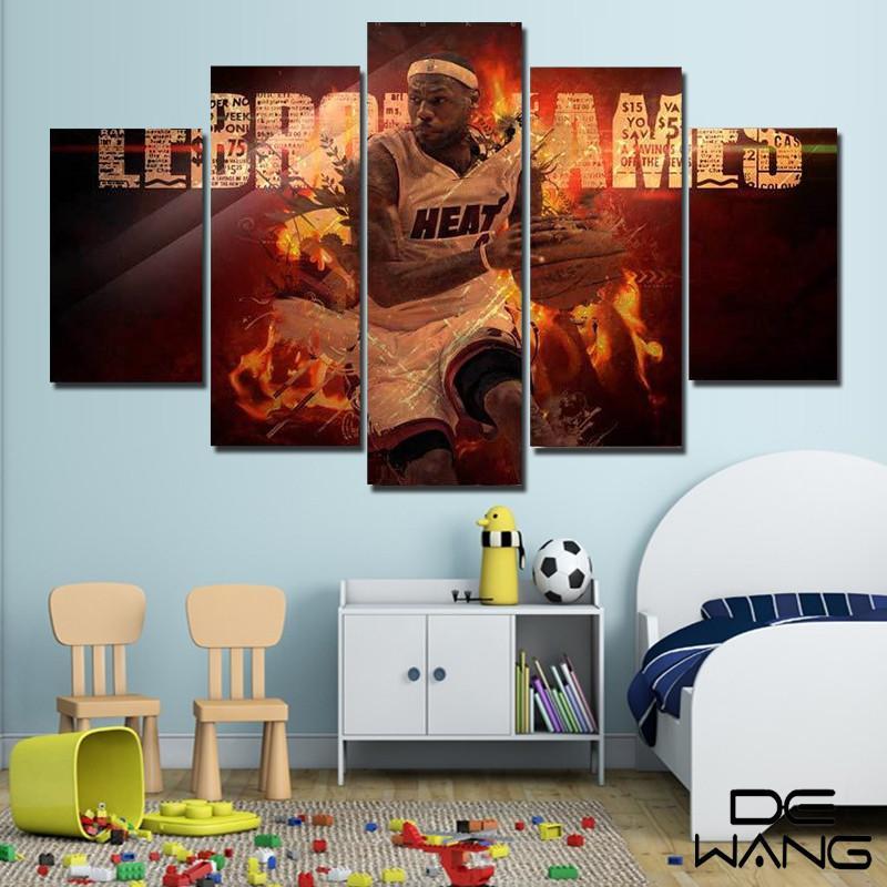 Nba Miami Heat Lebron James – Famous Person Canvas Wall Art