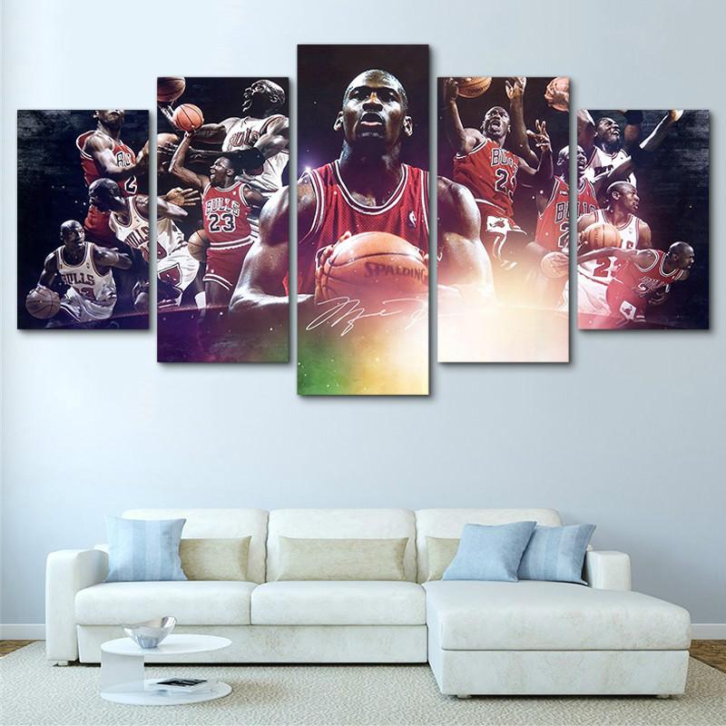 Nba Star Michael Jordan – Sport Canvas Wall Art