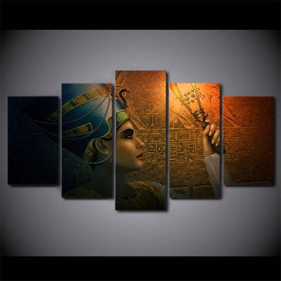 Nefertiti Egyptian – Religion Canvas Wall Art