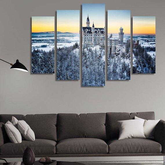 Neuschwanstein Castle 02 – Nature Canvas Wall Art