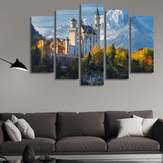 Neuschwanstein Castle In Germany 01 – Nature Canvas Wall Art