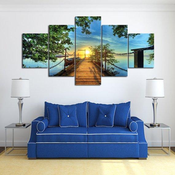 New Day On The Lake – Nature Canvas Wall Art