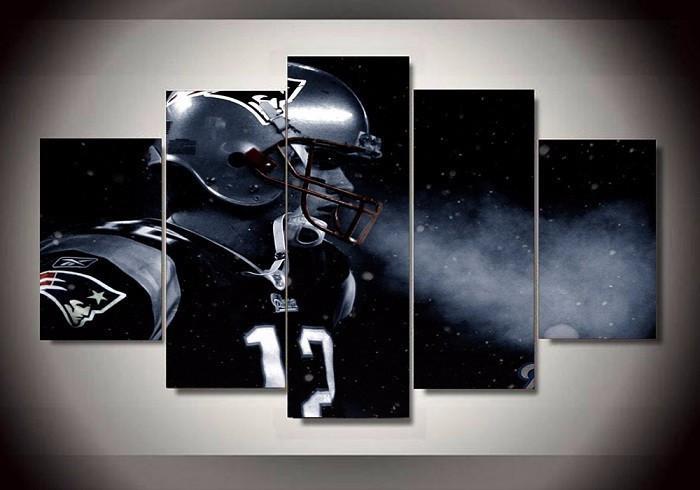 New England Patriots Quarterback Tom Brady – Famous Person Canvas Wall Art