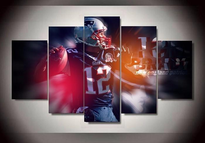 New England Patriots Tom Brady Football – Sport Canvas Wall Art
