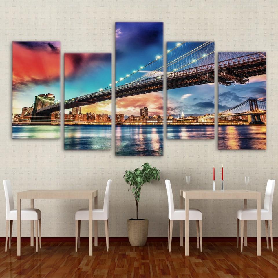 New York City Bridge 01 – Nature Canvas Wall Art