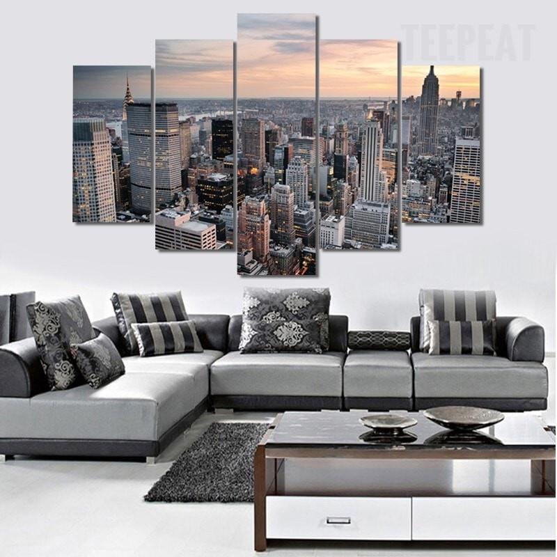 New York City Landscape View – Nature Canvas Wall Art