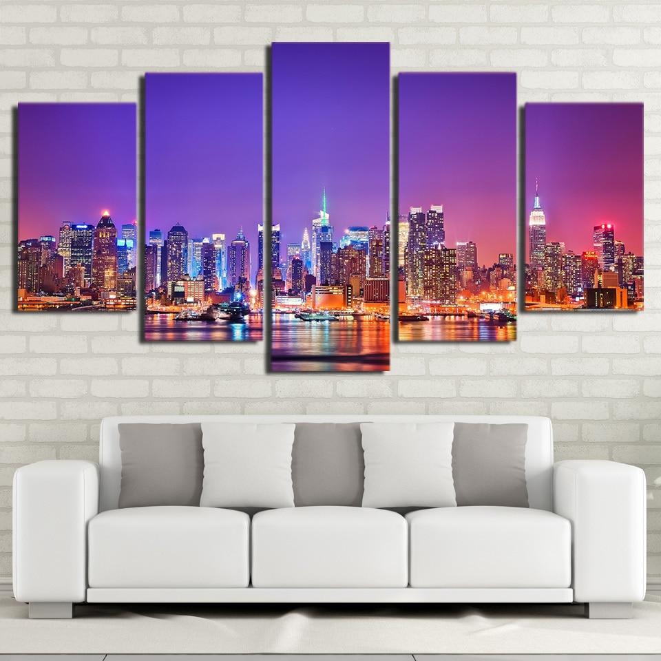 New York City Skyline 03 – Nature Canvas Wall Art