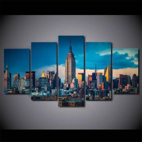 New York City Skyline 2 – Nature Canvas Wall Art